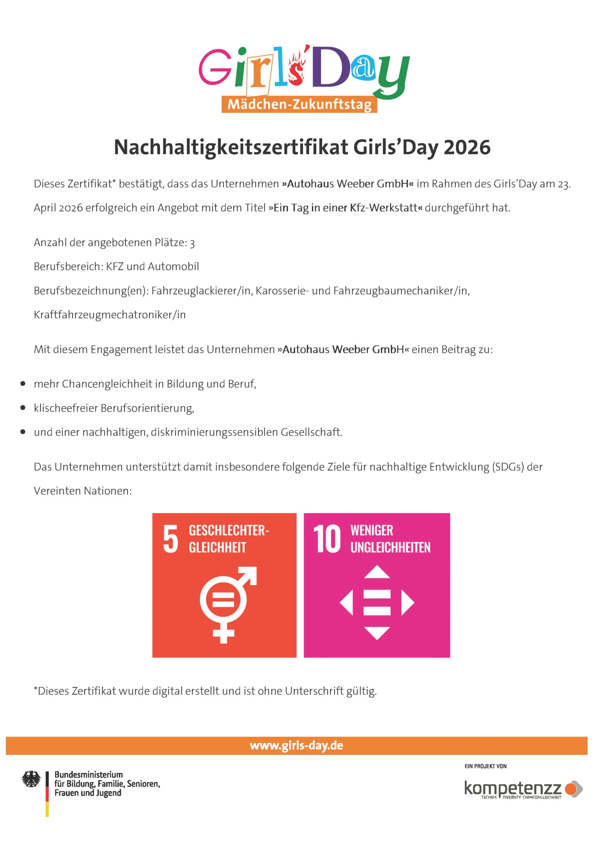 Nachhaltigkeitszertifikat Bild2